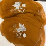 HALF PURE SHIFFON SAREE