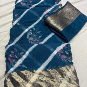 Chinon fabric saree